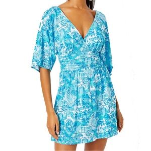 Lilly Pulitzer Pargi romper NWT almafi blue sunny state of mind